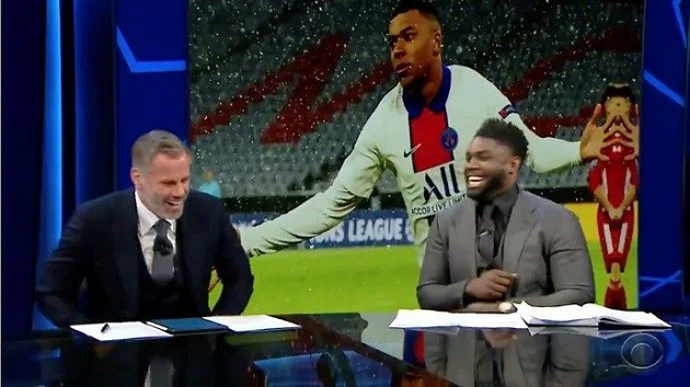Jamie Carragher had Micah Richards doing cartwheels in CBS Sports studio - Bóng Đá