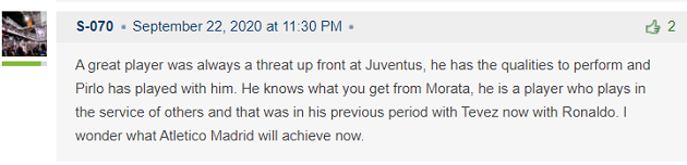 Phản ứng CĐV Morata đến Juve - Bóng Đá