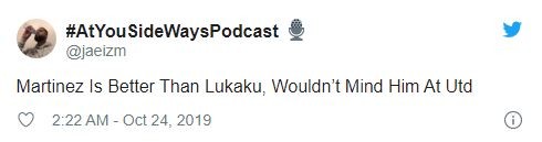 Lautaro Martinez Manchester United fans identify new striker target Ole Gunnar Solskjaer should sign in January - Bóng Đá