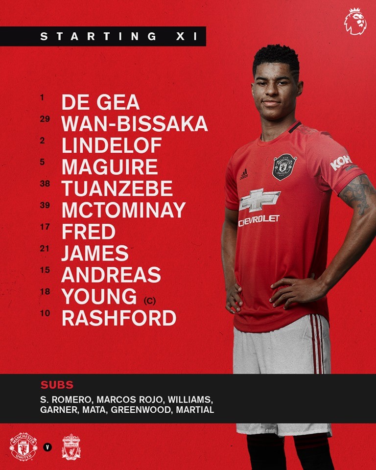 Đội hình ra sân chính thức Man Utd vs Liverpool: Bất ngờ cực lớn từ Solskjaer - Bóng Đá