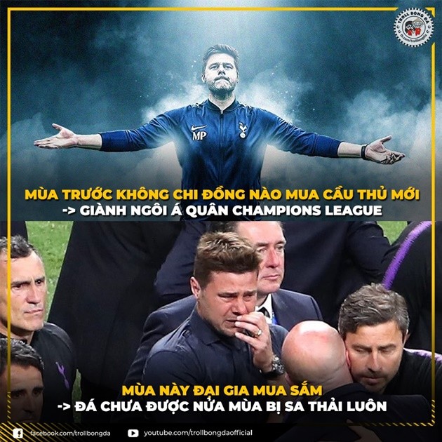 Ảnh chế Mourinho thay Pochettino - Bóng Đá