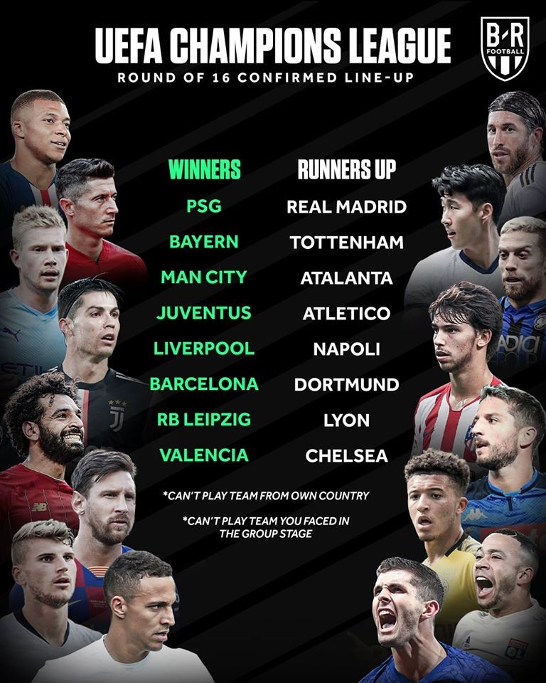 CHÍNH THỨC: 16 đội bóng lọt vào vòng knock-out Champions League - Bóng Đá