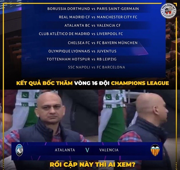 Ảnh chế bốc thăm Champions League - Bóng Đá