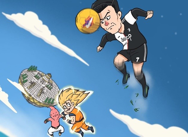 Ảnh chế Ronaldo đánh đầu - Bóng Đá