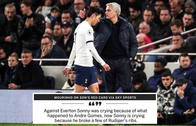 Jose Mourinho also wished Antonio Rudiger a swift recovery from his broken ribs - Bóng Đá