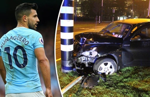 Sergio Aguero involved in car collision - Bóng Đá