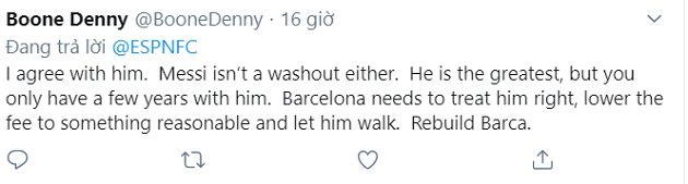 Lionel Messi: Man Utd fan says the Barcelona superstar is 'too old' for Old Trafford - Bóng Đá