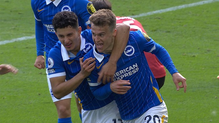 5 lần sút dội cầu môn Man Utd, Brighton lập kỷ lục buồn tại NHA - Bóng Đá