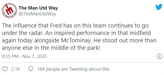 Manchester United fans appreciate Fred’s performance vs Everton - Bóng Đá