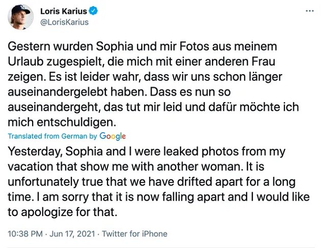 Photos: Liverpool’s Loris Karius issues apology to his stunning partner as he’s spotted kissing a mystery woman on a boat - Bóng Đá