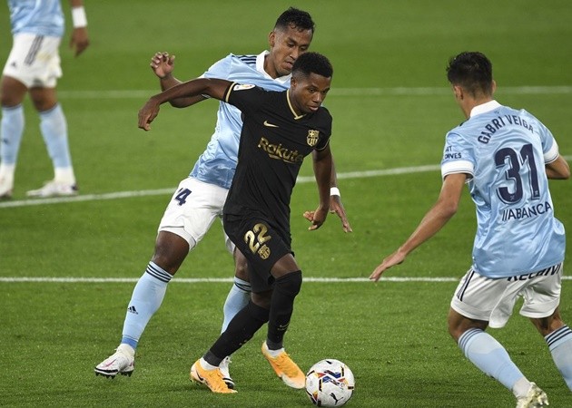 'Báu vật' Fati lên tiếng, Barca thắng nhẹ Celta trong thế 10 đấu 11 - Bóng Đá