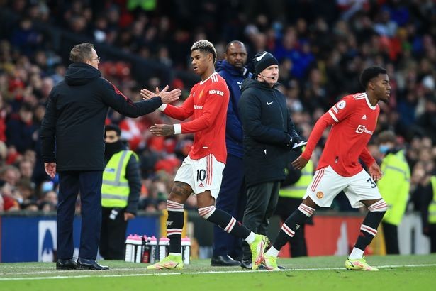 Ralf Rangnick sends Marcus Rashford promise amid Man Utd struggles ahead of City derby - Bóng Đá