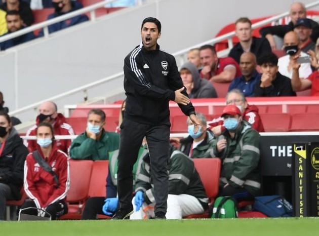 Arsenal boss Mikel Arteta was 