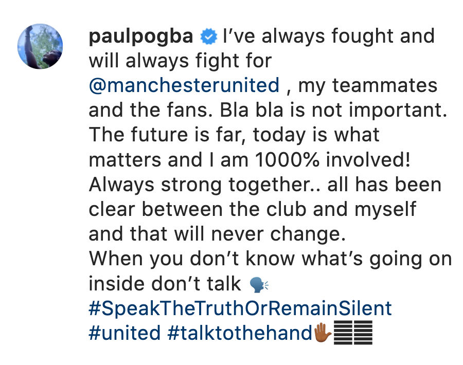 XONG! Pogba đáp trả cực gắt giữa tin đồn rời Man Utd - Bóng Đá