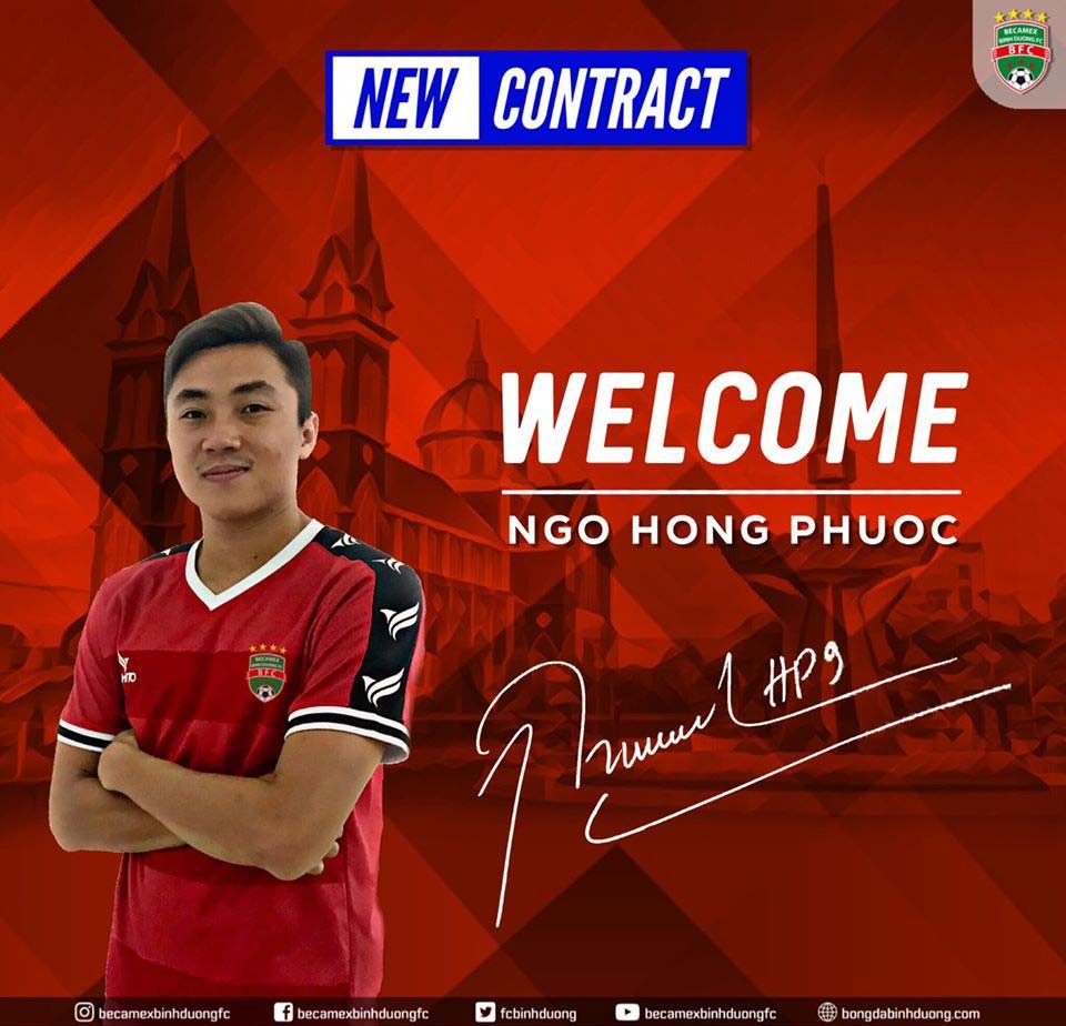 CHÍNH THỨC: Ngô Hồng Phước chia tay An Giang, cập bến B.Bình Dương - Bóng Đá