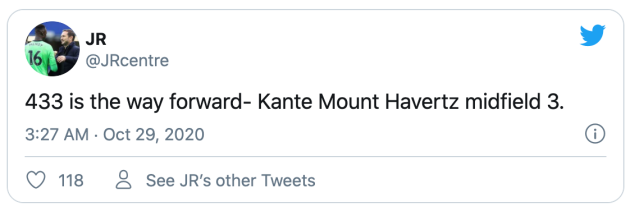 Chelsea fans react to Mount-Kante-Havertz midfield performance v Krasnodar - Bóng Đá