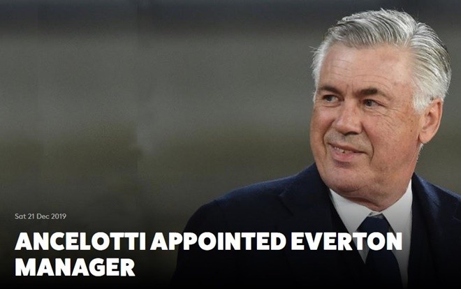 Everton và Ancelotti - Bóng Đá