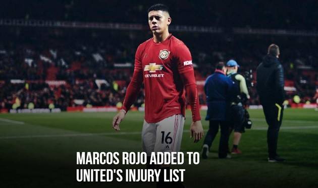 MARCOS ROJO ADDED TO UNITED'S INJURY LIST - Bóng Đá