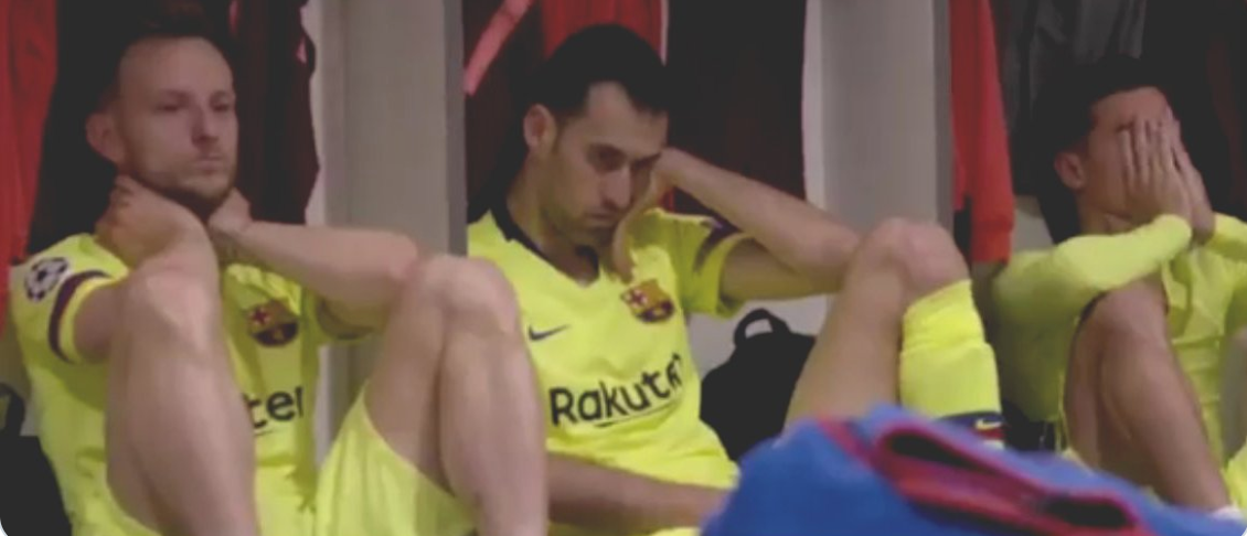 (Photo) Philippe Coutinho’s dressing room reaction to Barca’s Anfield drubbing has emerged… - Bóng Đá