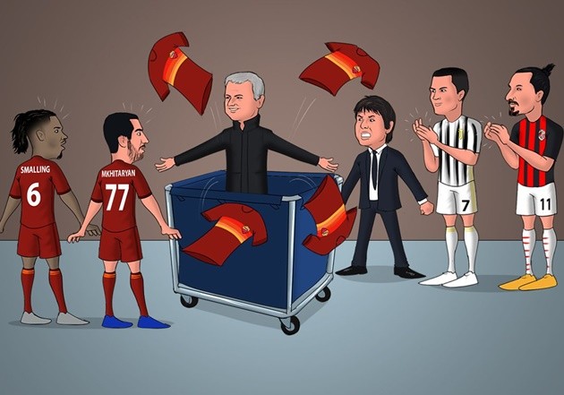 Cười té khói với loạt ảnh chế Mourinho làm HLV AS Roma - Bóng Đá