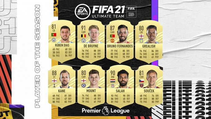 8 sao bự đua nhau danh hiệu xuất sắc nhất Premier League 2020/21 - Bóng Đá