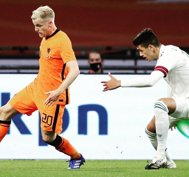 Van de Beek trận Mexico  - Bóng Đá