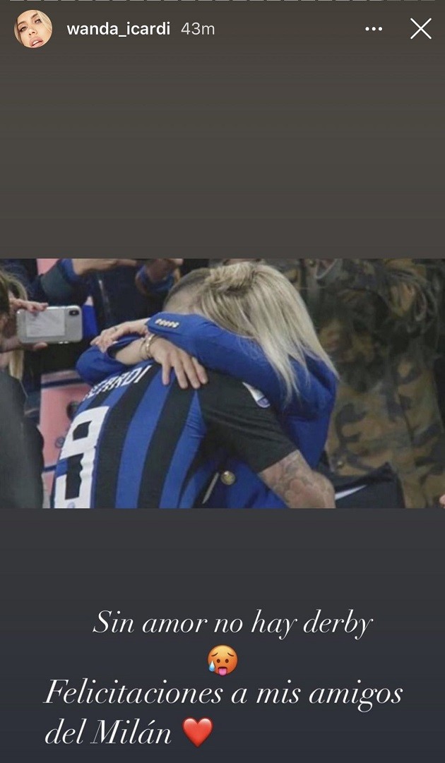 Wanda Nara congratulates her 'friends at Milan' - Bóng Đá