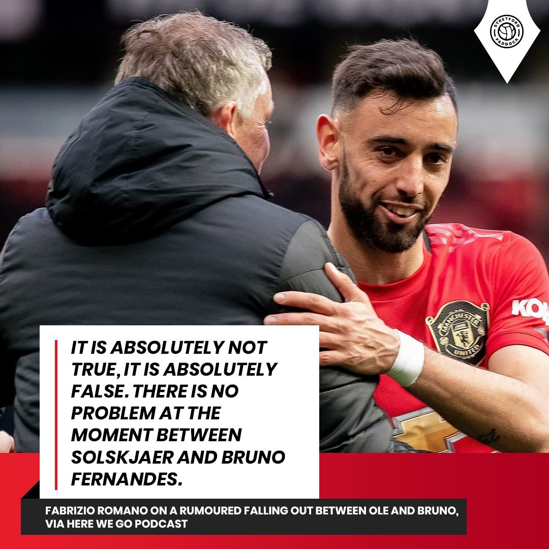Fabrizio Romano responds to Bruno Fernandes and Ole Gunnar Solskjaer rumours - Bóng Đá