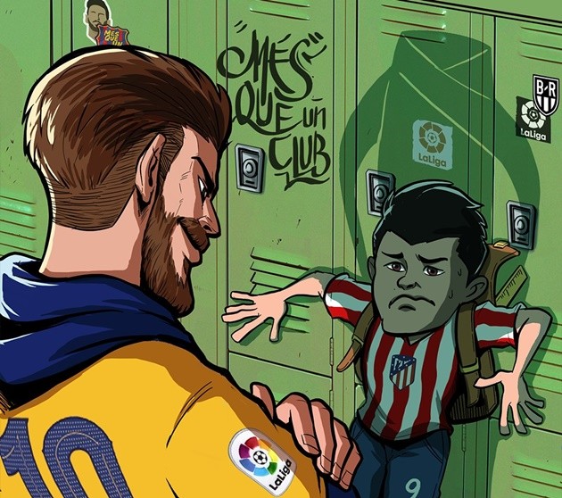 Ảnh chế Barca thắng Atletico - Bóng Đá