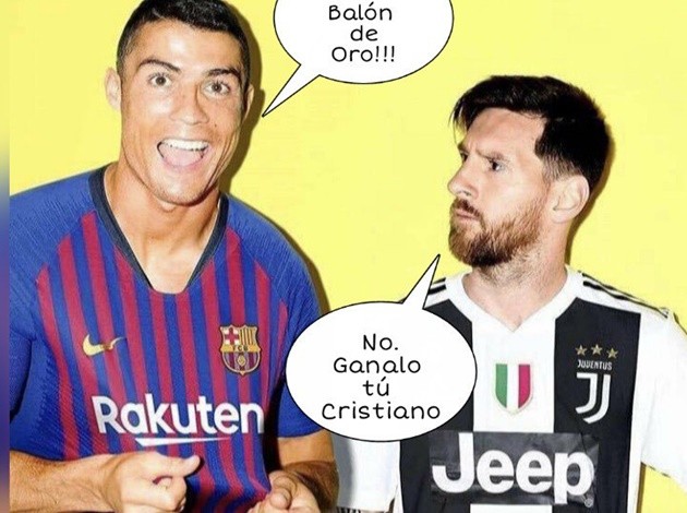 Ảnh chế Messi giành QBV - Bóng Đá