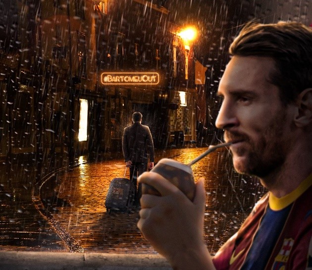 Ảnh chế Bartomeu bị sút - Bóng Đá