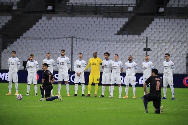Marseille vs Manchester City: Why did Marseille players not take a knee before kick-off? - Bóng Đá
