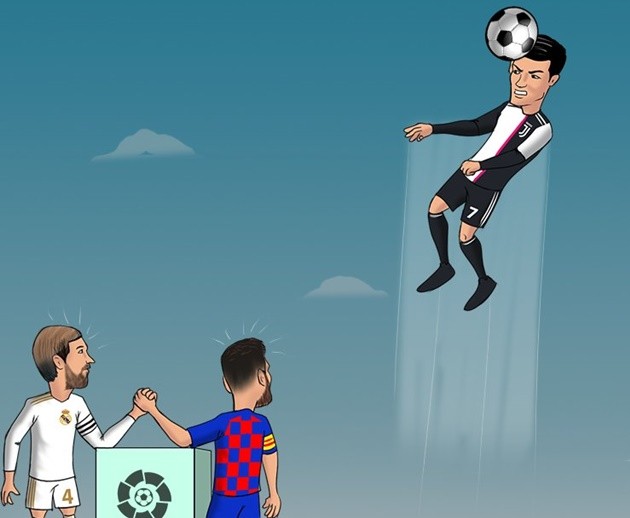 Ảnh chế Ronaldo đánh đầu - Bóng Đá