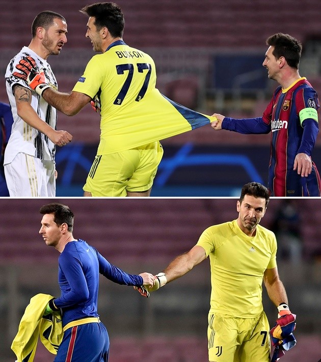 Buffon đổi áo Messi - Bóng Đá