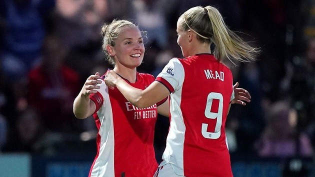  Arsenal Women defeat Man City 5-0 to go top of the Women's Super League  - Bóng Đá