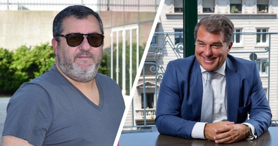Meeting confirmed between Barça president Joan Laporta and Mino Raiola - Bóng Đá