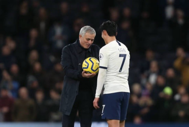 Jose Mourinho takes match ball off Son Heung-min and gives it to Spurs debutant Troy Parrott instead - Ảnh - Bóng Đá