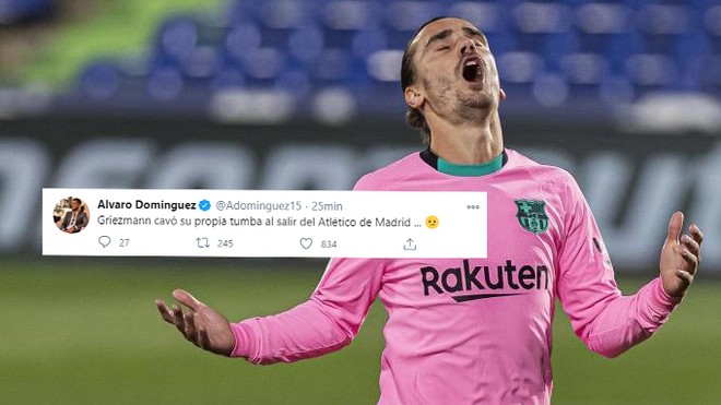 Alvaro Dominguez: Griezmann dug his own grave when he left Atletico Madrid - Bóng Đá