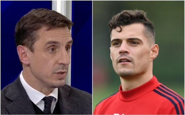 Neville On Xhaka - Bóng Đá