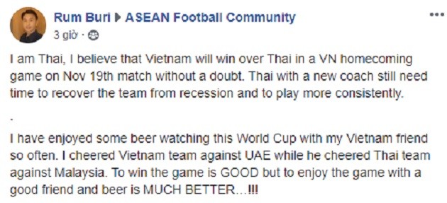 NHM xứ Chùa Vàng nói thật lòng về cán cân sức mạnh giữa Việt Nam - Thái Lan - Bóng Đá