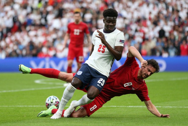 Gareth Southgate explains decision to pick Bukayo Saka instead of Jadon Sancho vs Denmark - Bóng Đá