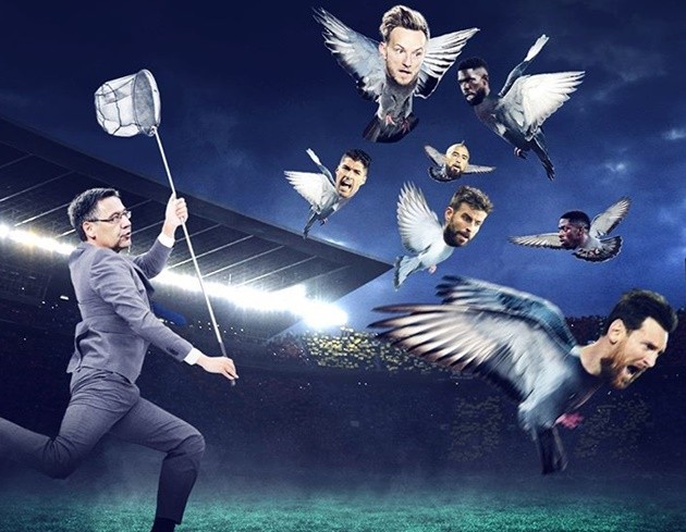 Ảnh chế Bartomeu bị sút - Bóng Đá