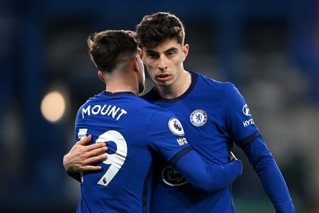 Kai Havertz said he is looking forward to an even stronger partnership with “unbelievable” Chelsea teammate Mason Mount - Bóng Đá