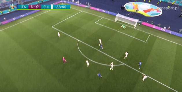 Ảnh tình huống đáng chú ý trận Ý vs Thụy Sĩ - Bóng Đá