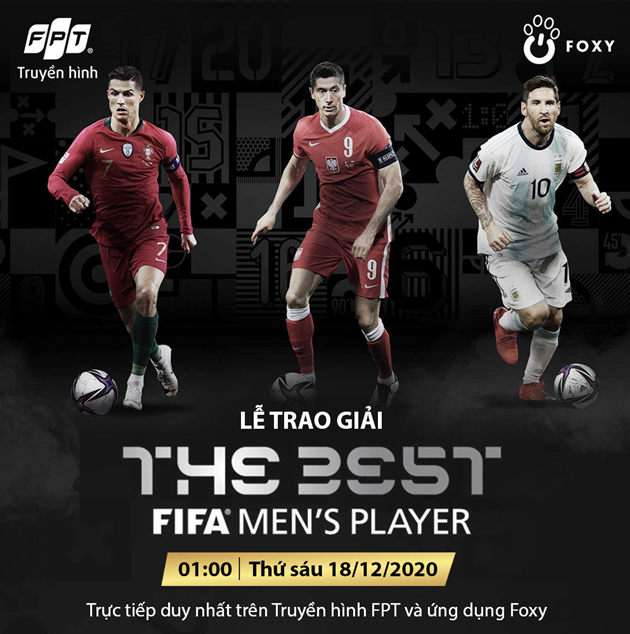 Đón xem The Best 2020 - Giải thưởng FIFA Xuất sắc nhất năm trên Truyền hình FPT - Bóng Đá