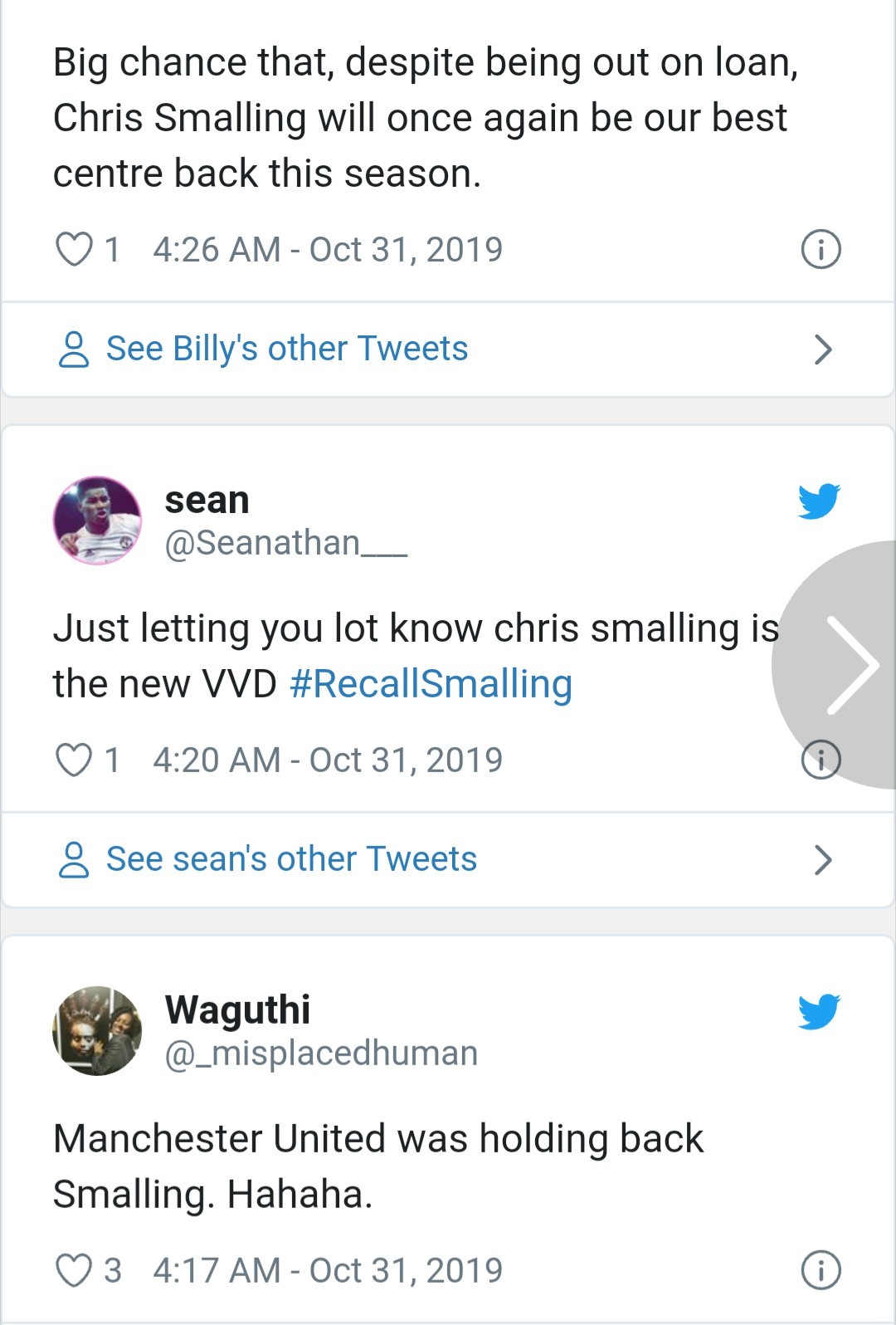man utd fans react to smalling's goal - Bóng Đá