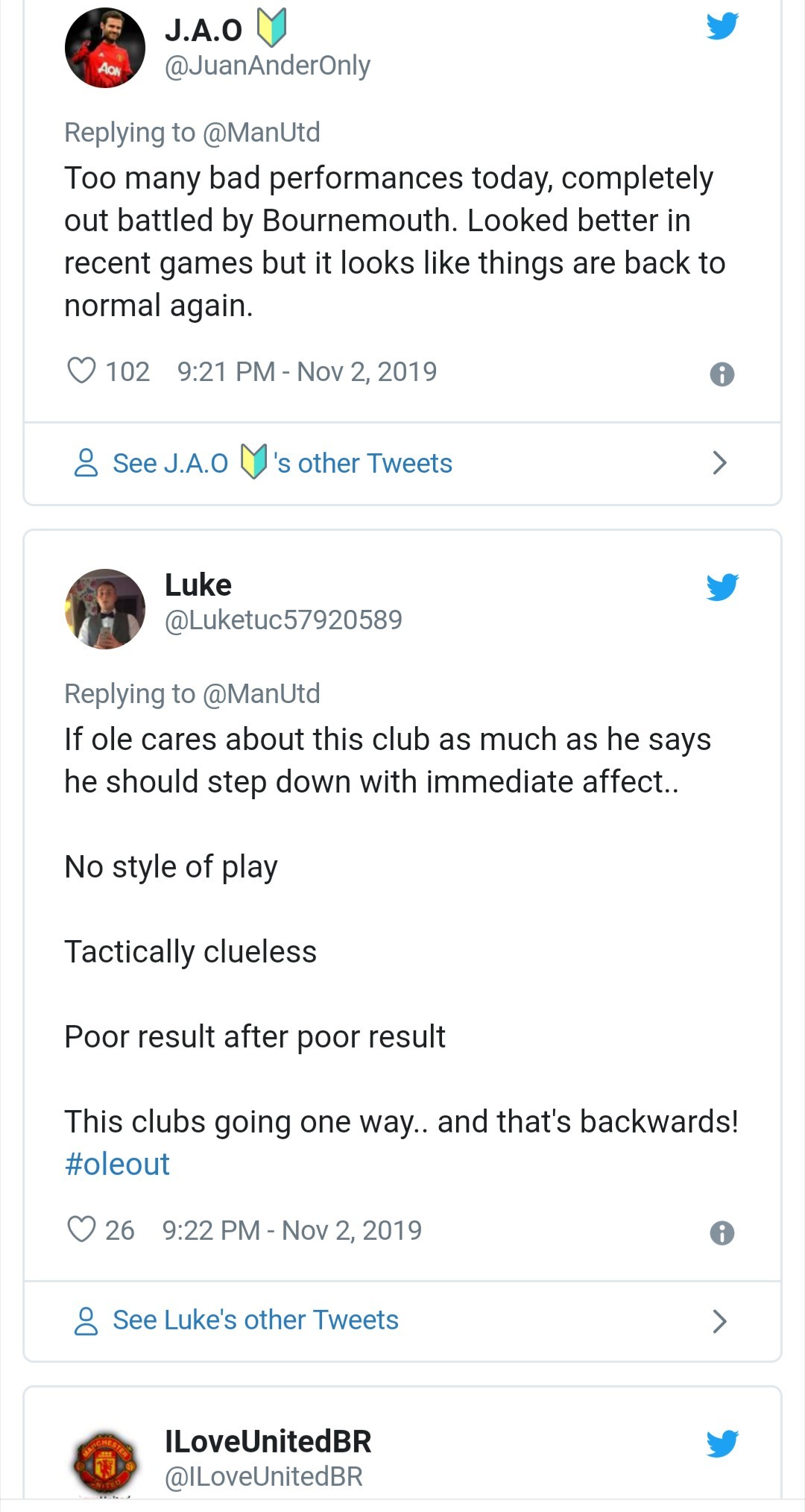 man utd fans react: Ole Out - Bóng Đá