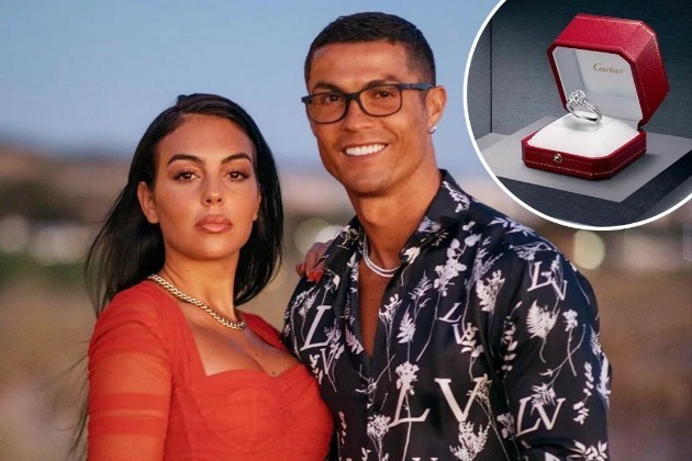 Ronaldo gave Georgina Rodriguez the most expensive sparkler among footballers - Bóng Đá