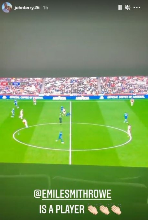 John Terry impressed by Emile Smith Rowe during Arsenal’s defeat to Chelsea - Bóng Đá