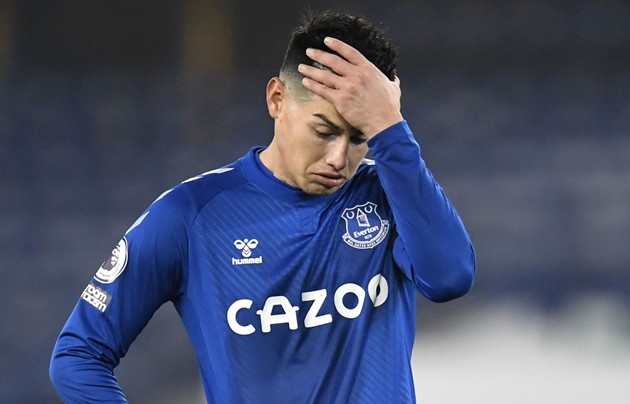 Everton confirm James Rodriguez part of triple injury blow before Chelsea - Bóng Đá